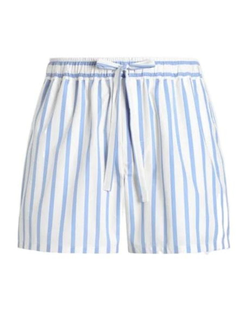 Dolce & Gabbana Blue Striped Drawstring Bermuda Shorts for men