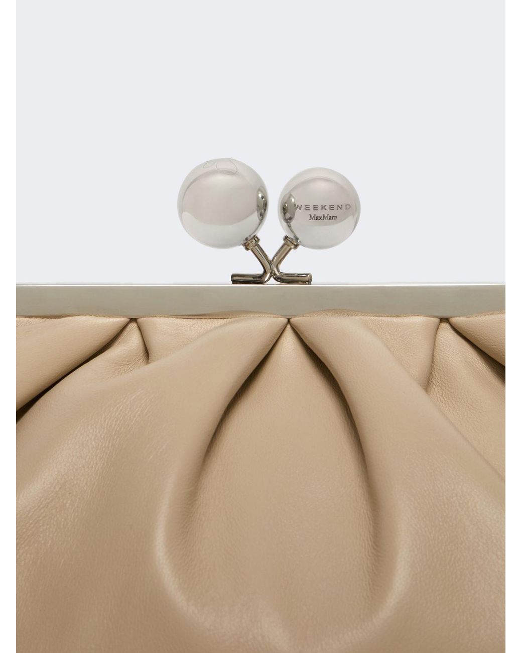Weekend by Maxmara Natural Pasticcino Medium Clutch Bag