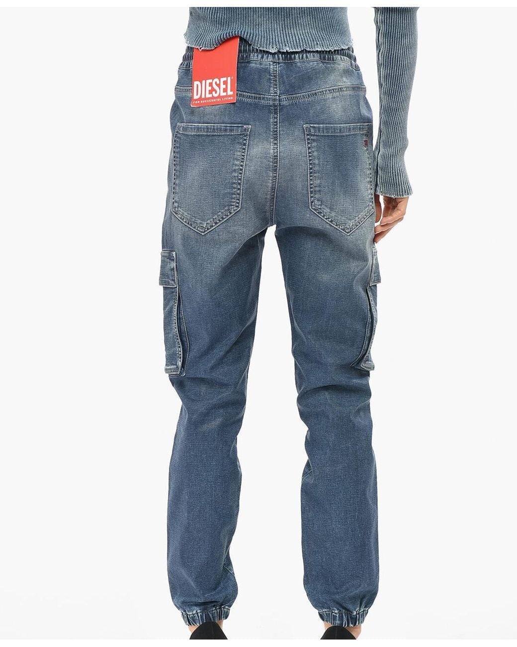 DIESEL Blue Jogg Cargo Jeans