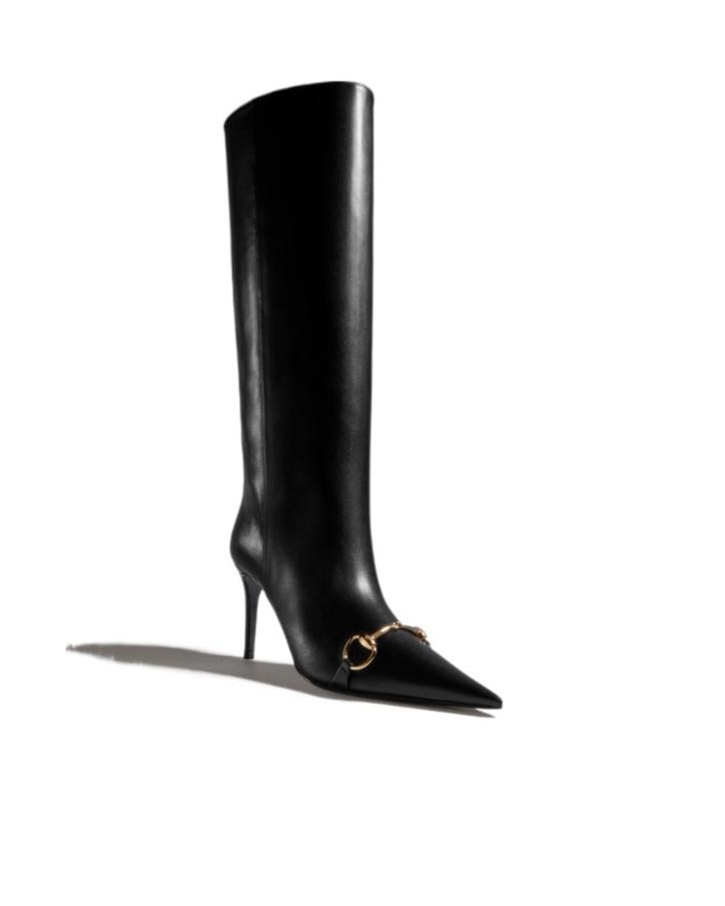 Gucci Black Donna Slip-On Pointed-Toe Boots