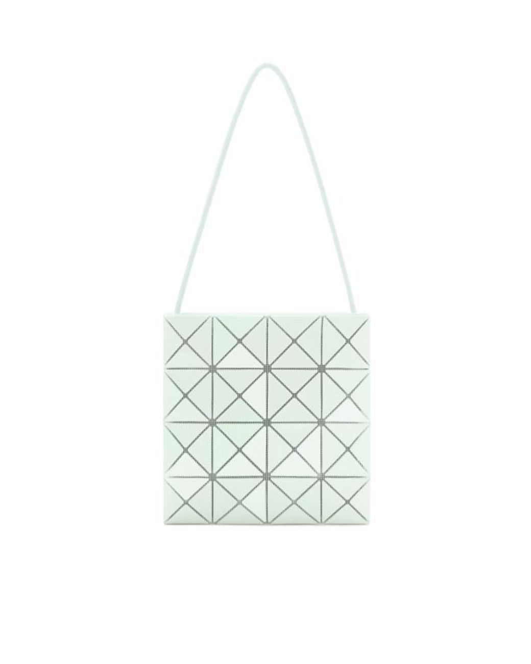 Issey Miyake White Lucent One Geometric-Panel Shoulder Bag