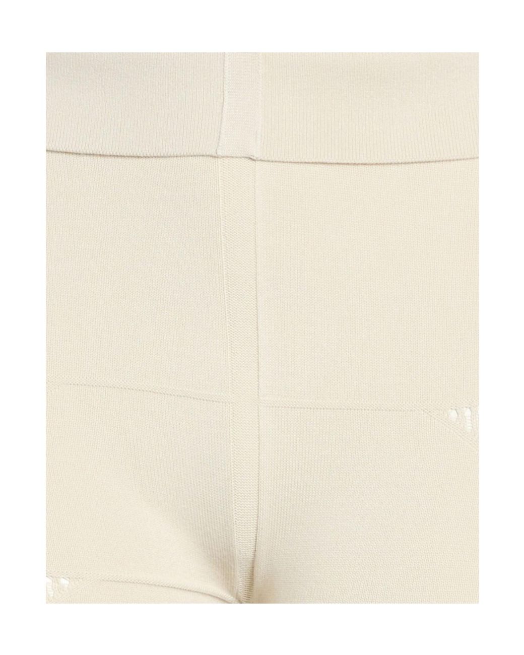 Rick Owens Natural Plain Colour Leggings