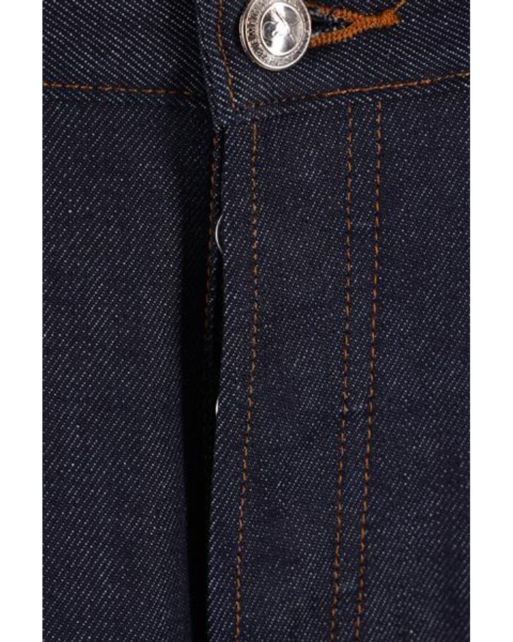 A.P.C. Blue Wide-Leg Denim Jeans