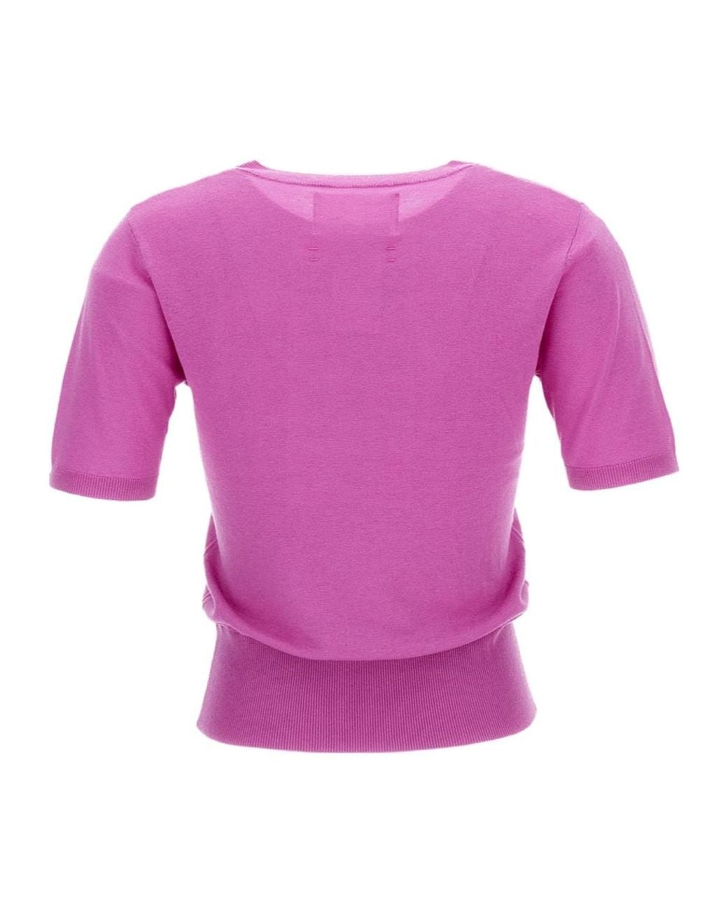 Extreme Cashmere Pink Short-Sleeved Crewneck Jumper