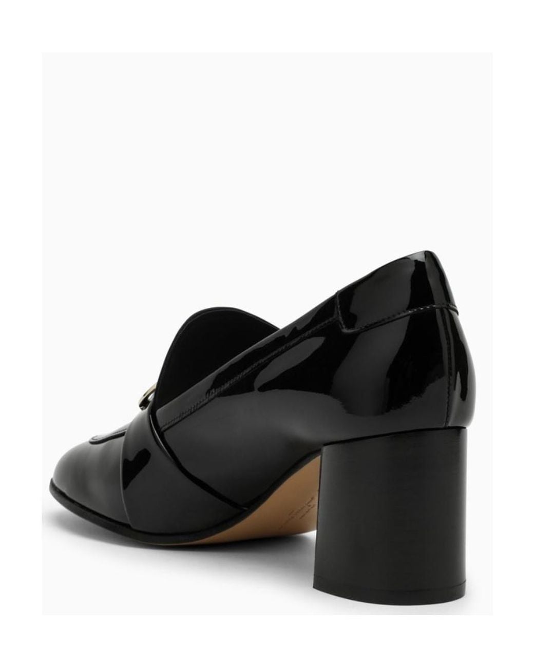 Ferragamo Black Logo High Heels