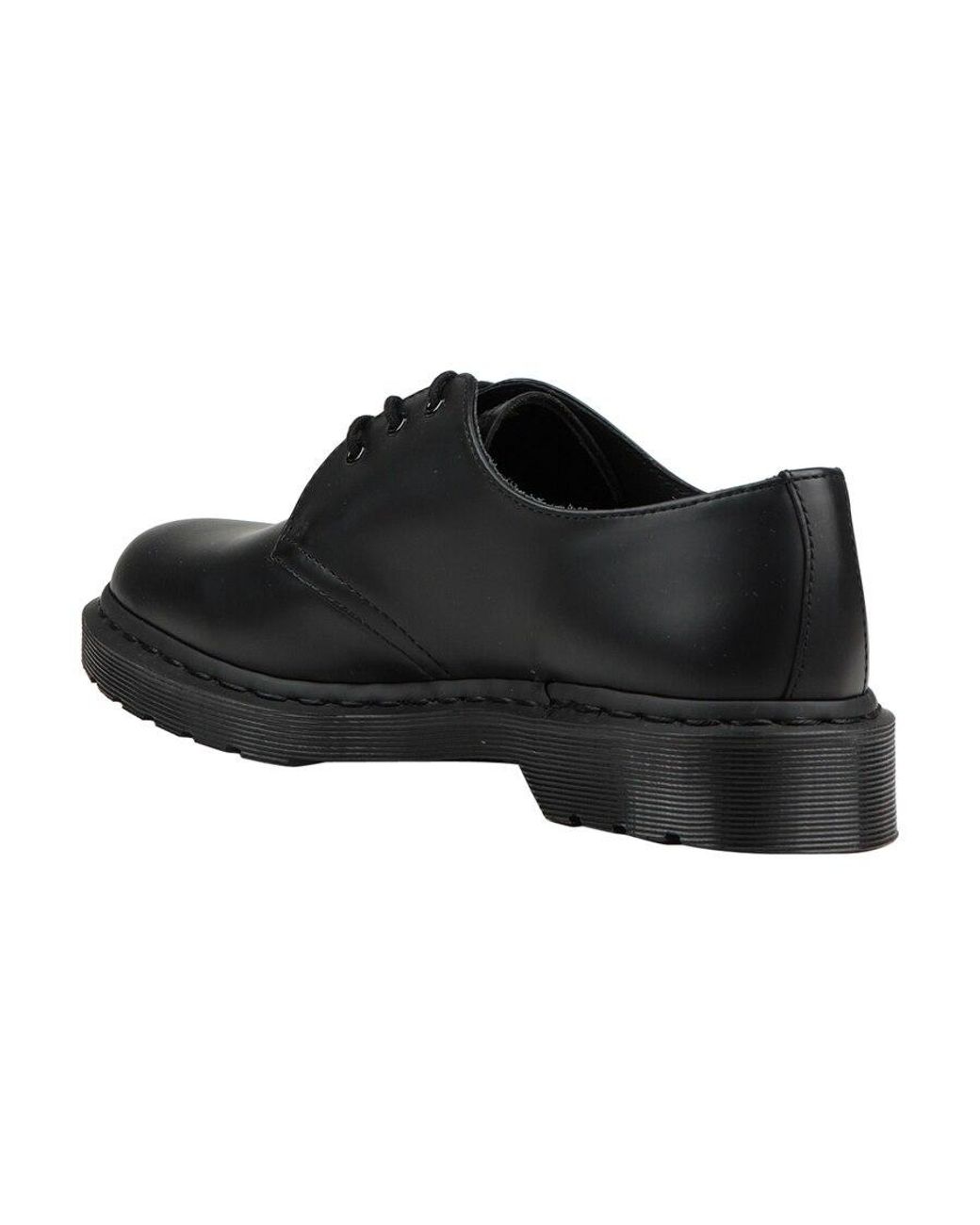Dr. Martens Black Laced Derby Shoes for men
