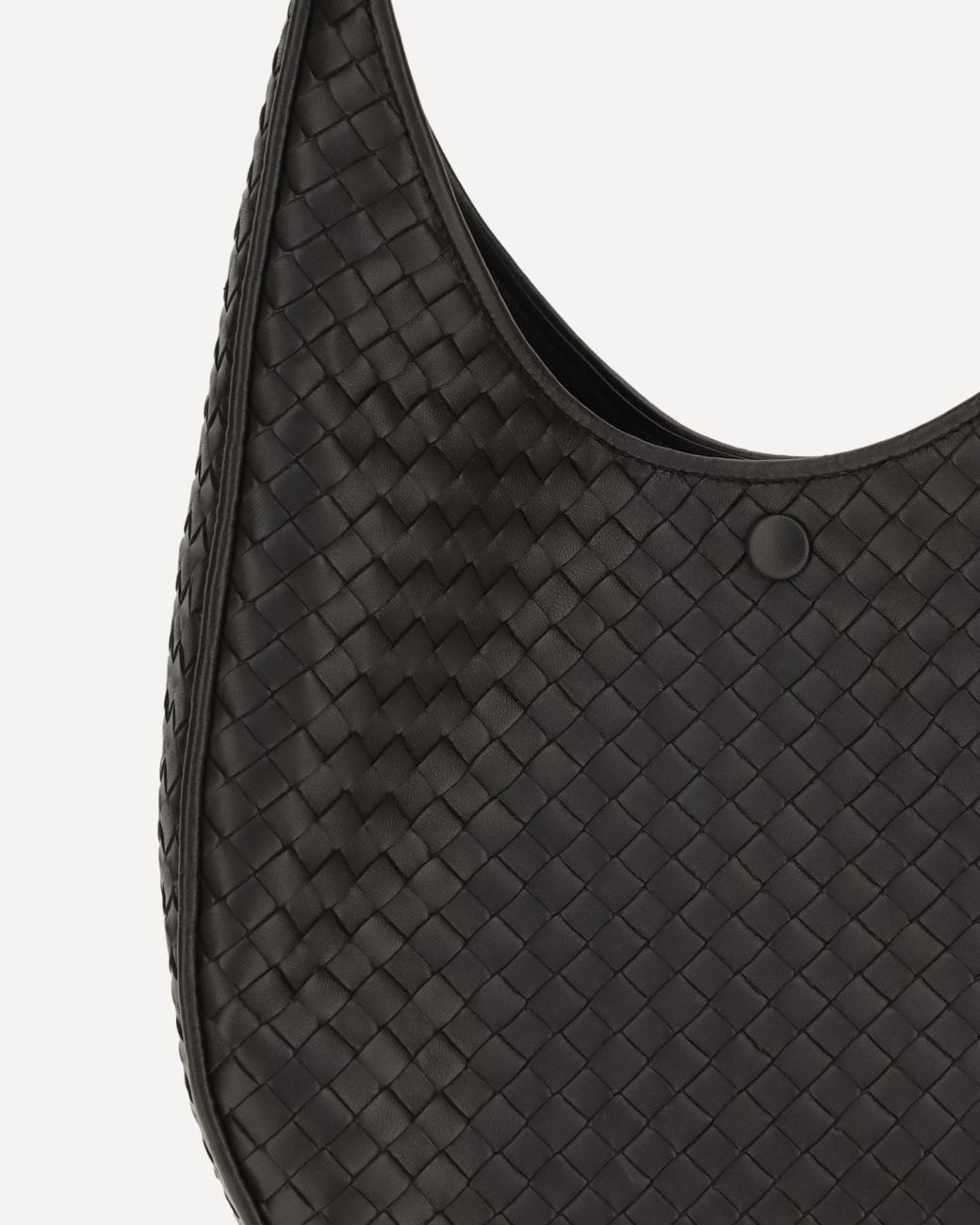 Bottega Veneta Black Small Ovetto Shoulder Bag
