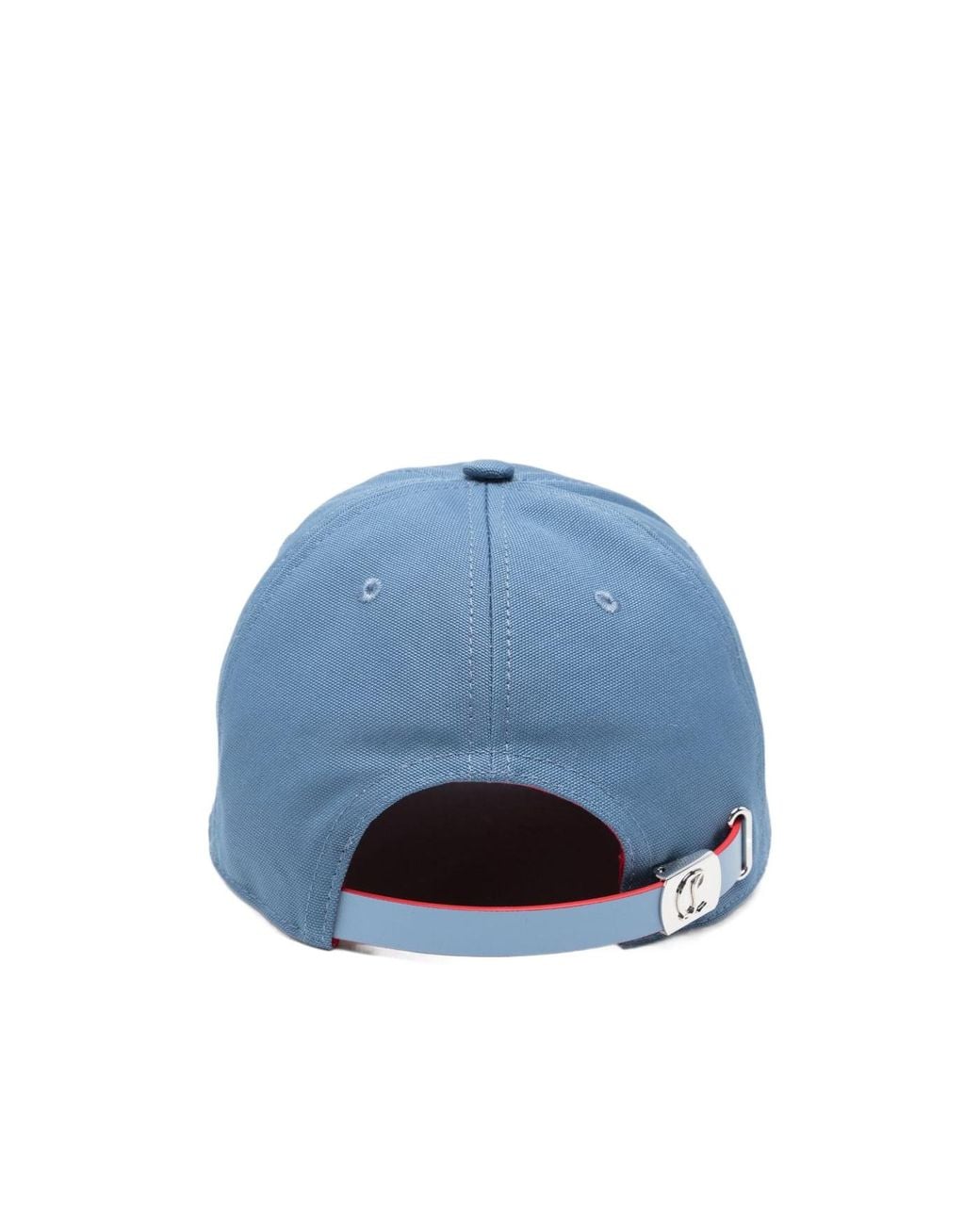 Christian Louboutin Blue Logo Embroidered Cap for men