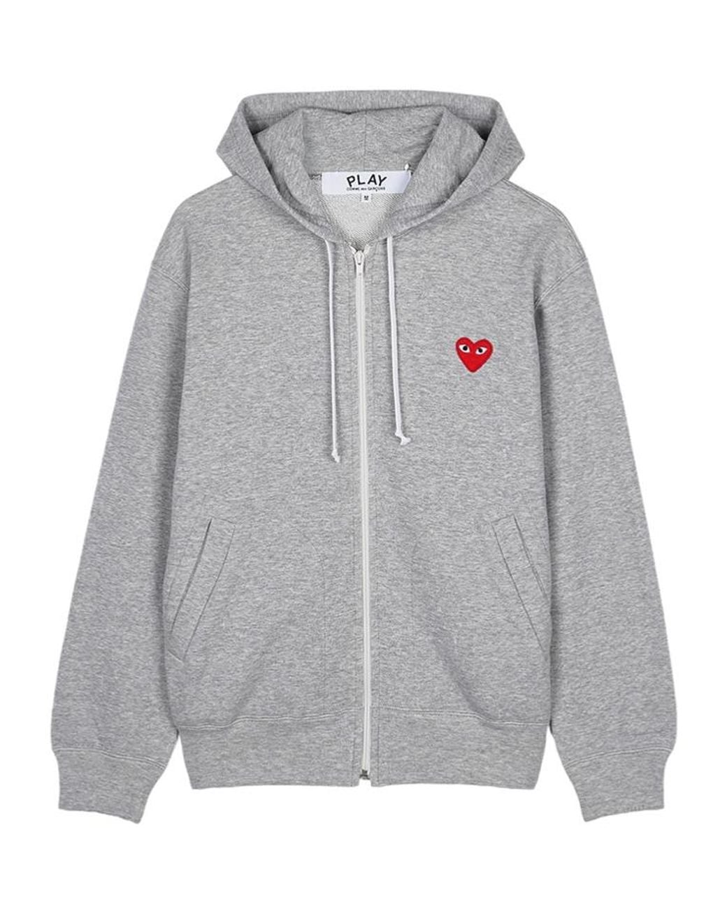 COMME DES GARÇONS PLAY Gray Long-Sleeve Sweatshirt for men