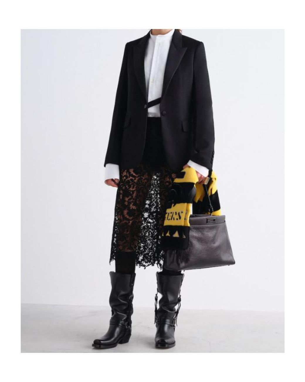Fendi Black My Peekaboo Medium Shoulder Bag