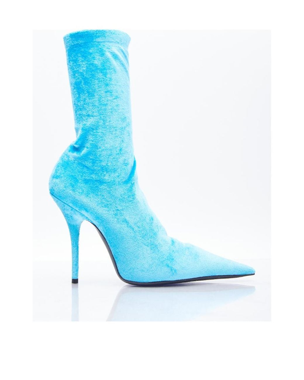 Balenciaga Blue Knife Heeled Ankle Boots