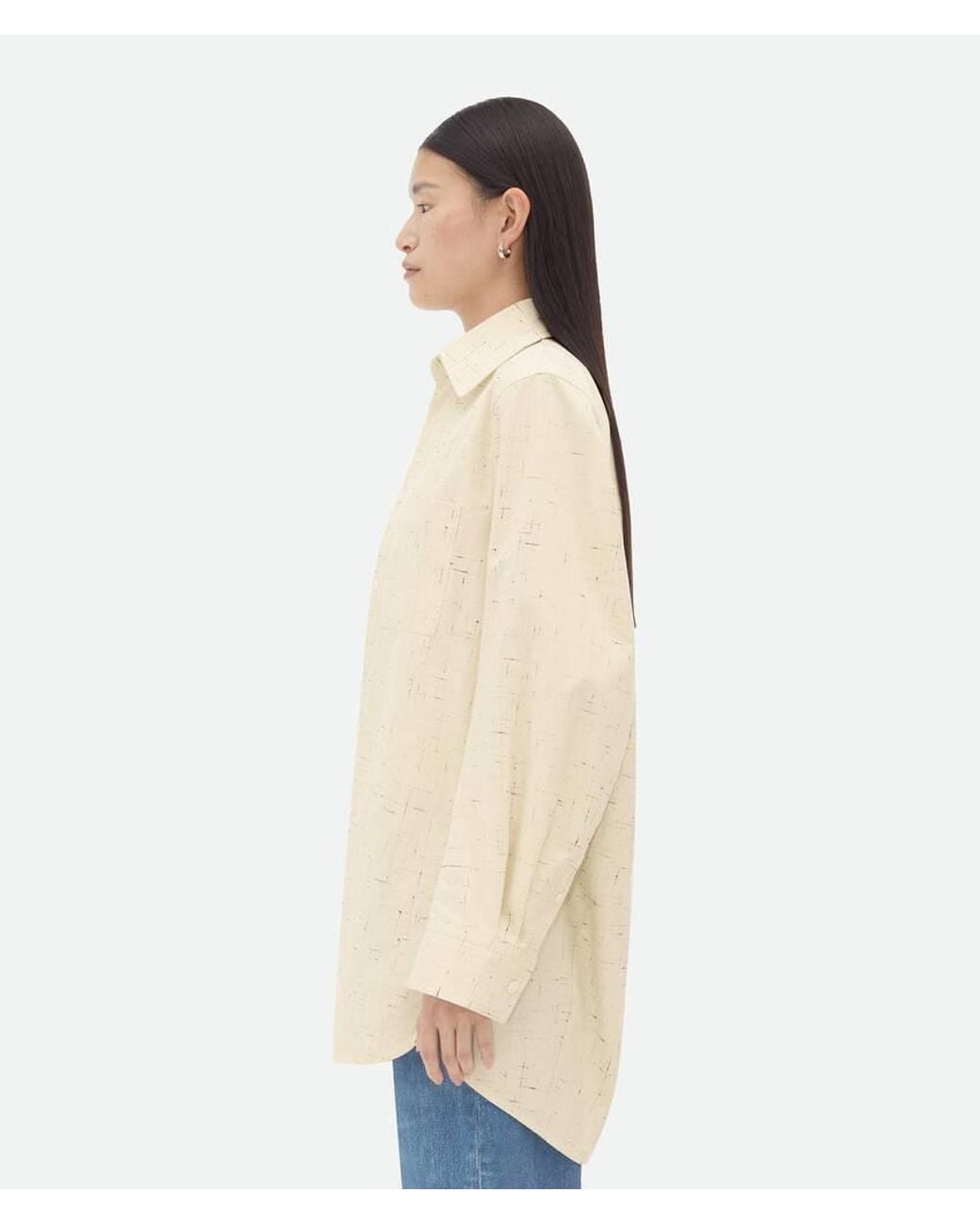 Bottega Veneta White Long Sleeved Buttoned Shirt