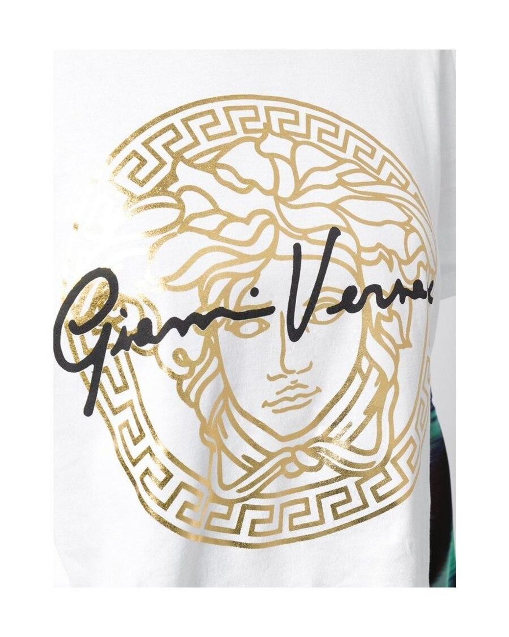 Versace White Medusa Signature Print T-Shirt