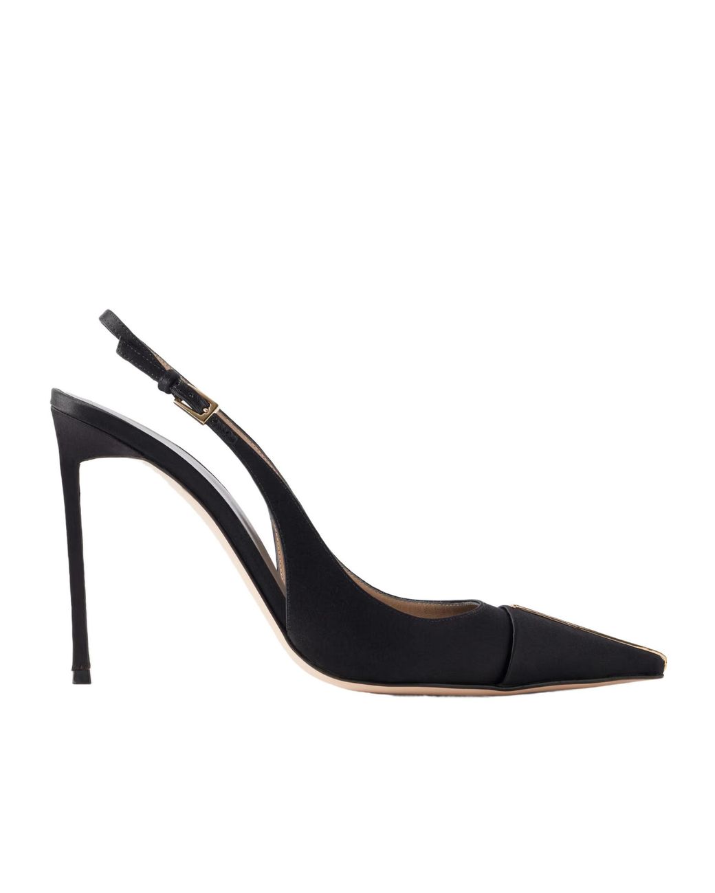 Tom Ford Multicolor Crystal-Embellished Satin Slingback Pumps