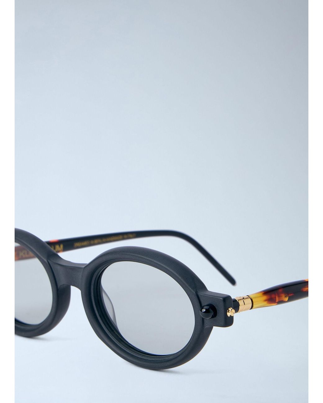 Kuboraum White Oval Frame Sunglasses for men