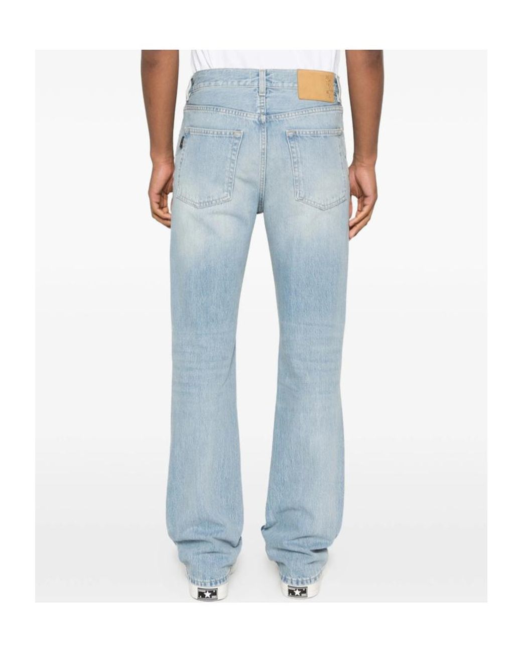 Haikure Blue Fergus Logo Patch Jeans for men