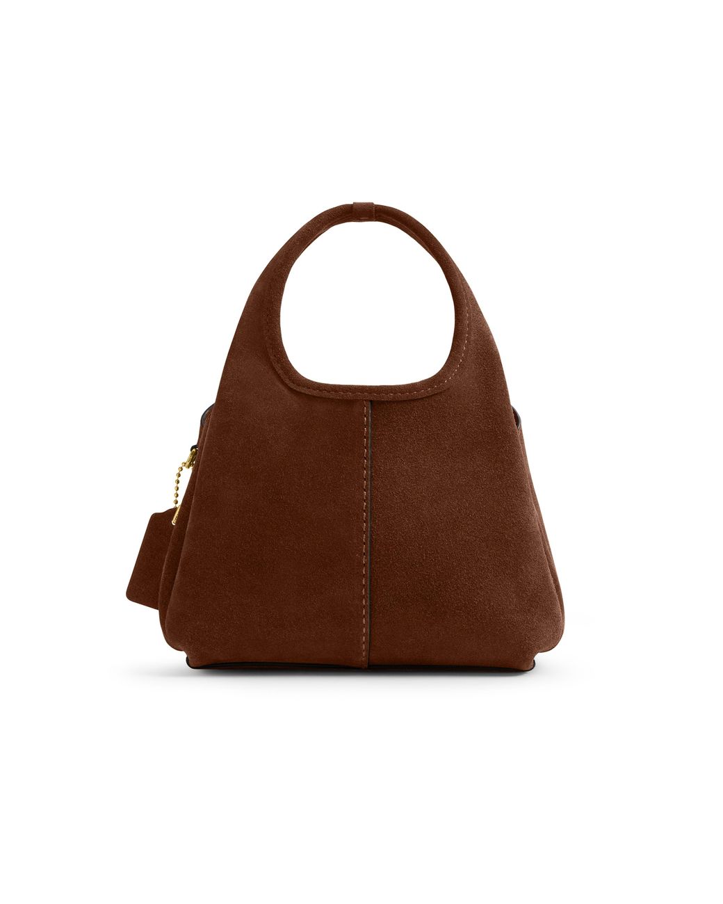 COACH Brown Lana 19 Suede Shoulder Bag
