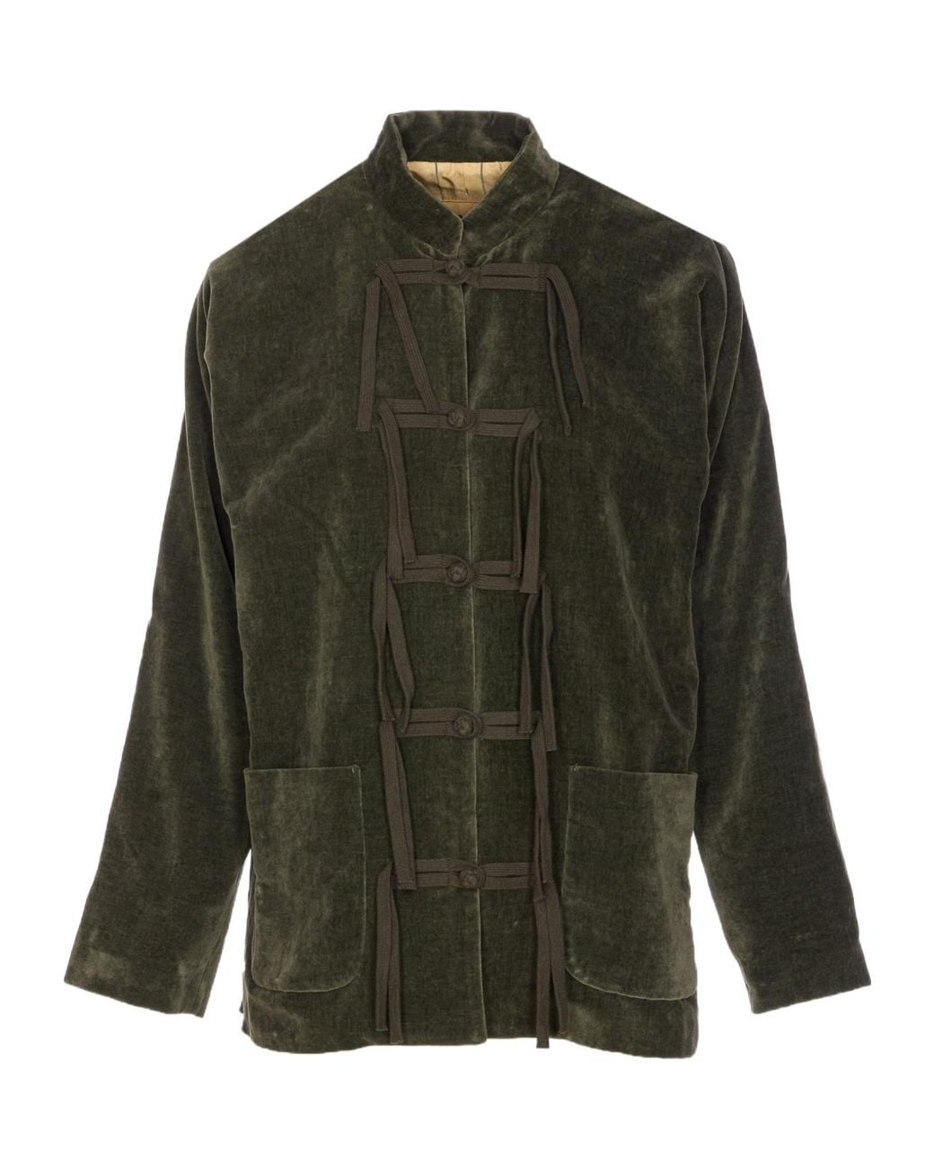 Uma Wang Green Long Sleeve Casual Jacket