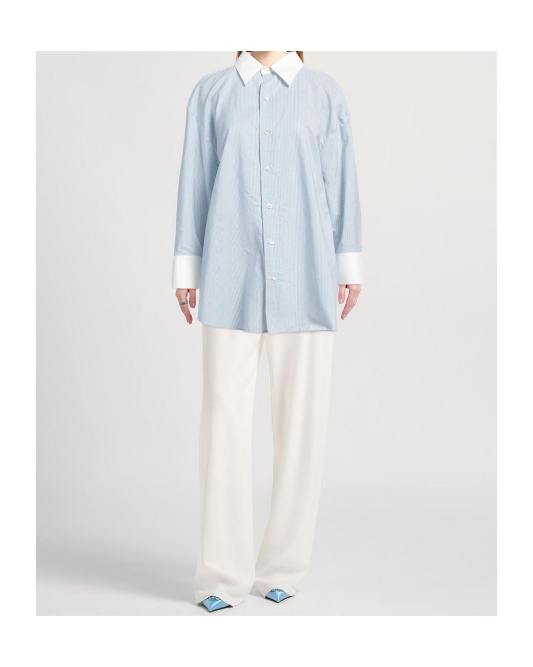 Saint Laurent Blue Long Sleeve Shirt