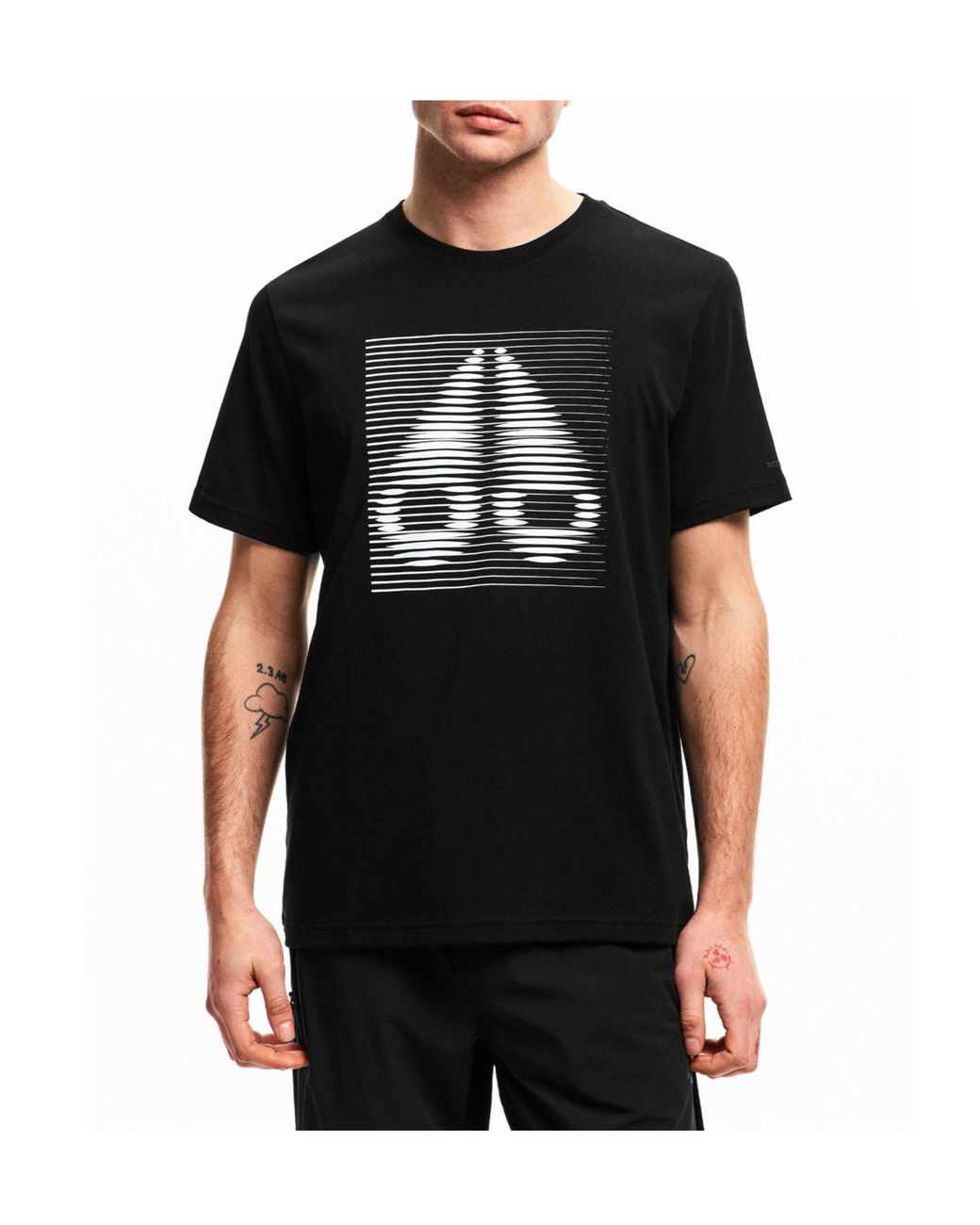 Moose Knuckles Black Loose-Fit T-Shirt for men