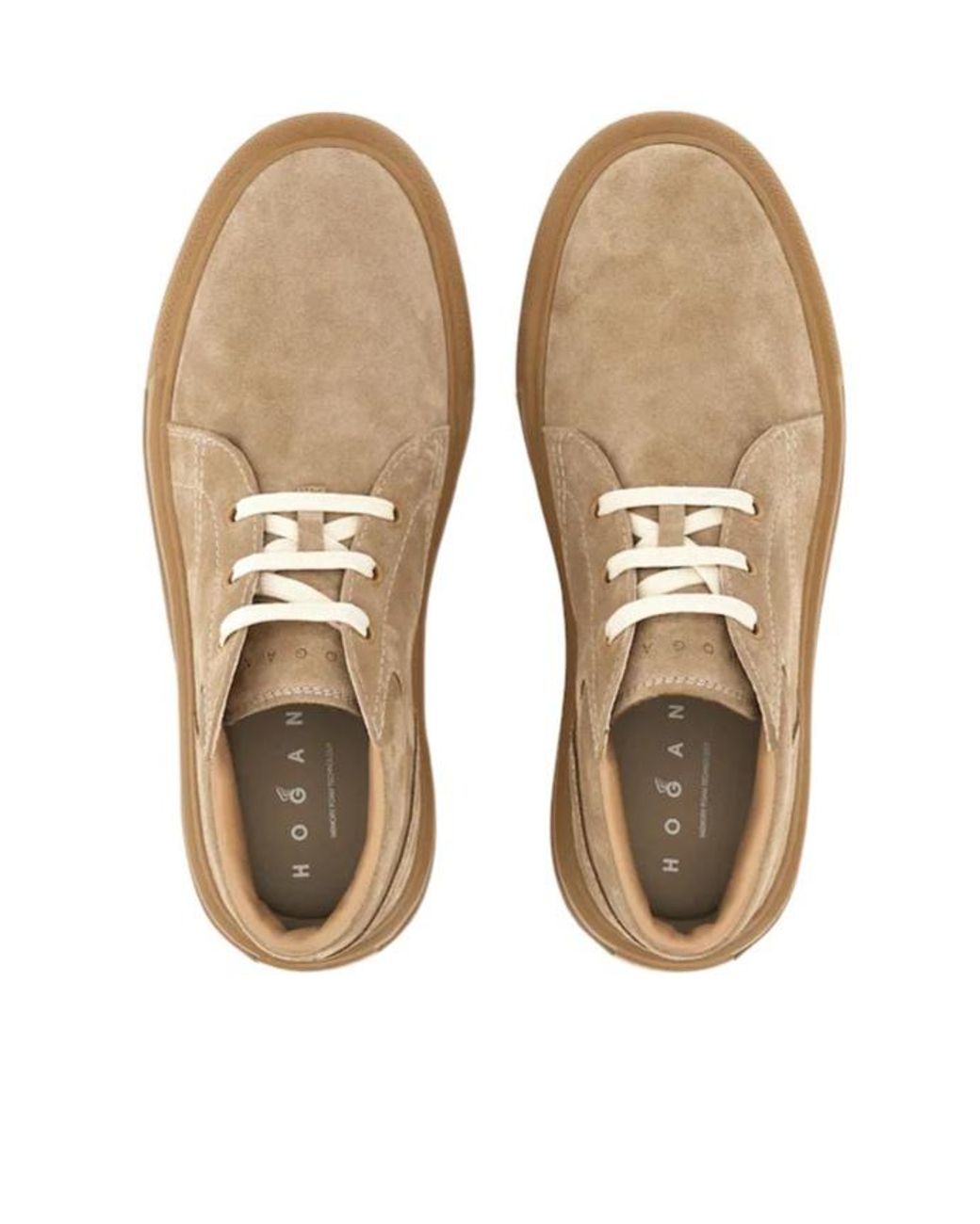 Hogan Brown H691 Lace-Up Sneakers for men