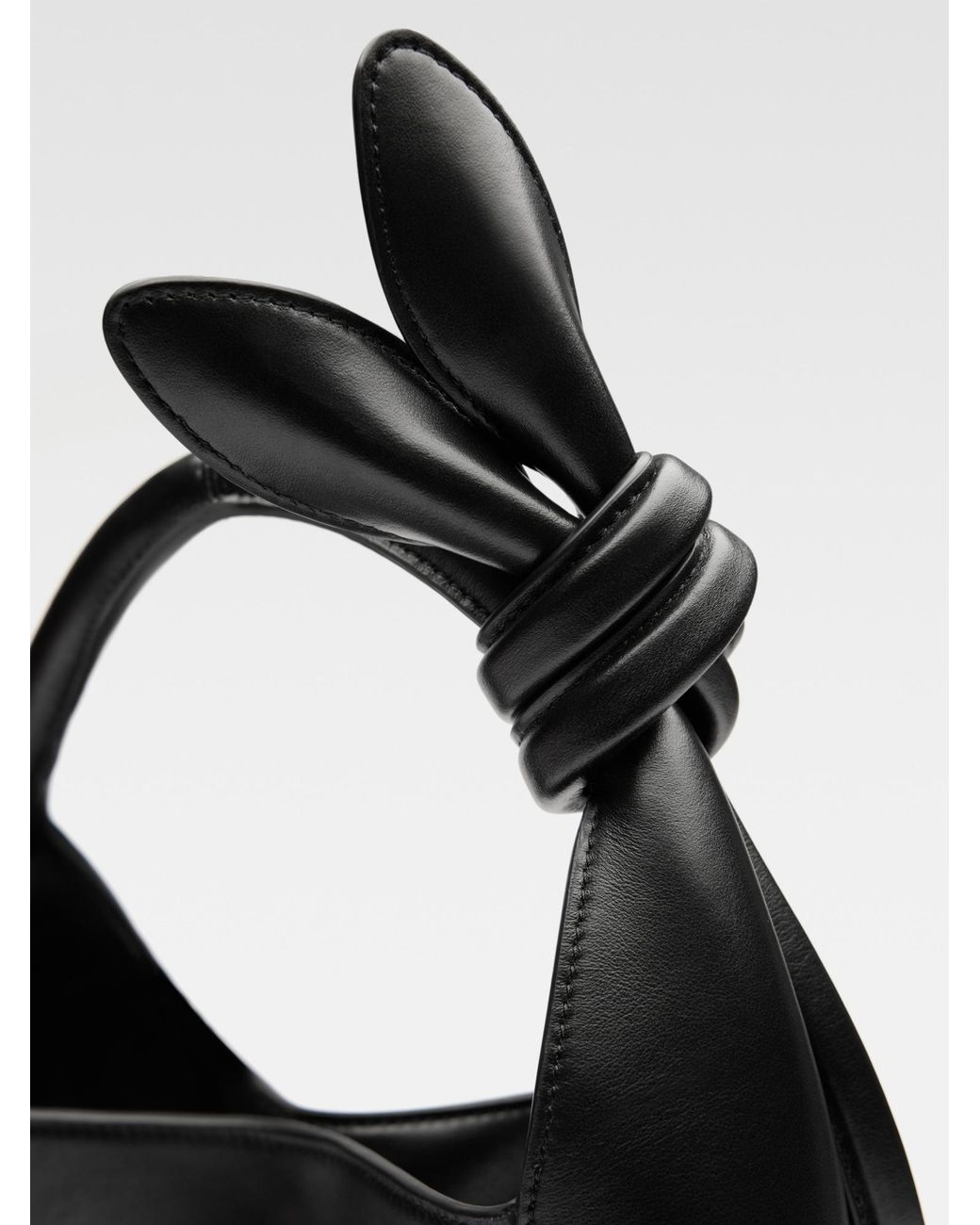 Jacquemus Black Le Petit Tourni Logo Plaque Bucket Bag