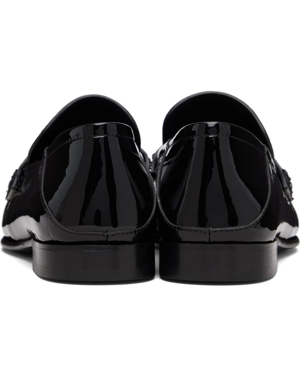 Versace Black Medusa Hardware Loafers