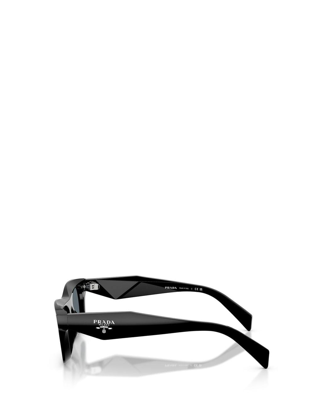 Prada Black Eyewear Rectangle Frame Sunglasses