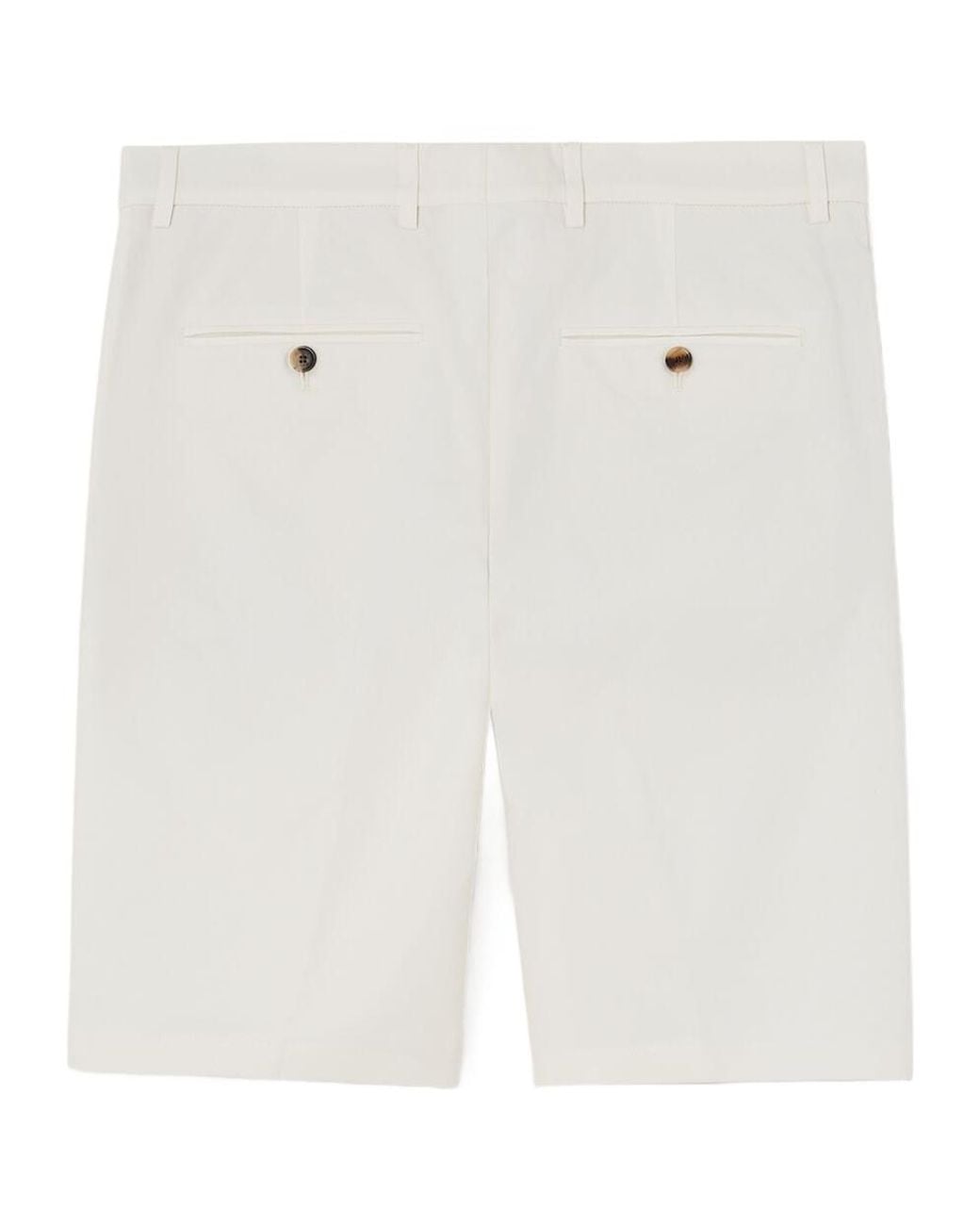 Loro Piana White Jarno Bermuda Shorts for men