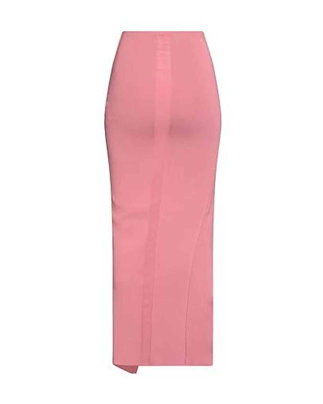 Rick Owens Pink Slim-Fit Solid Skirt