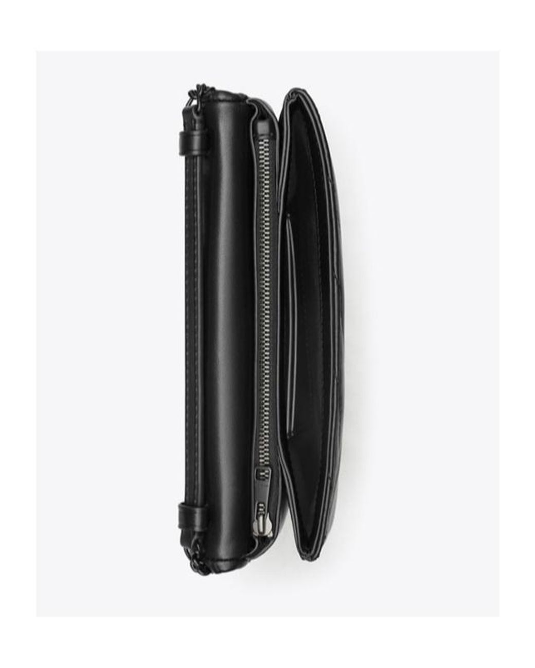 Tory Burch Black Kira Chevron Chain Wallet