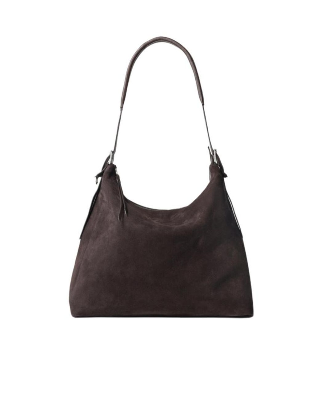 Lemaire Black Belted Zipped Hobo Bag