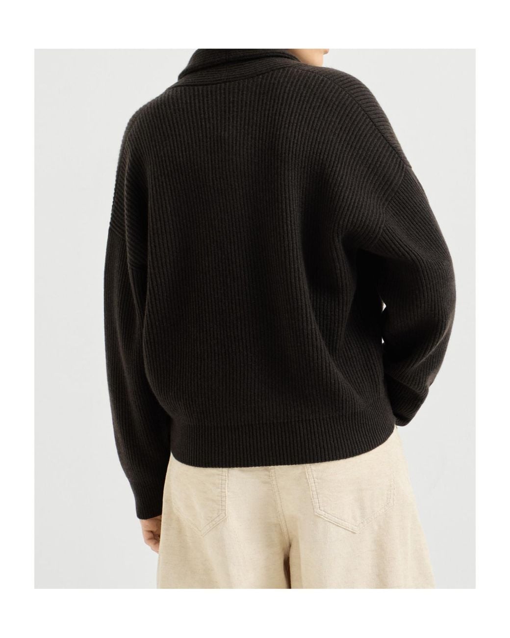 Brunello Cucinelli Black English Rib Cardigan