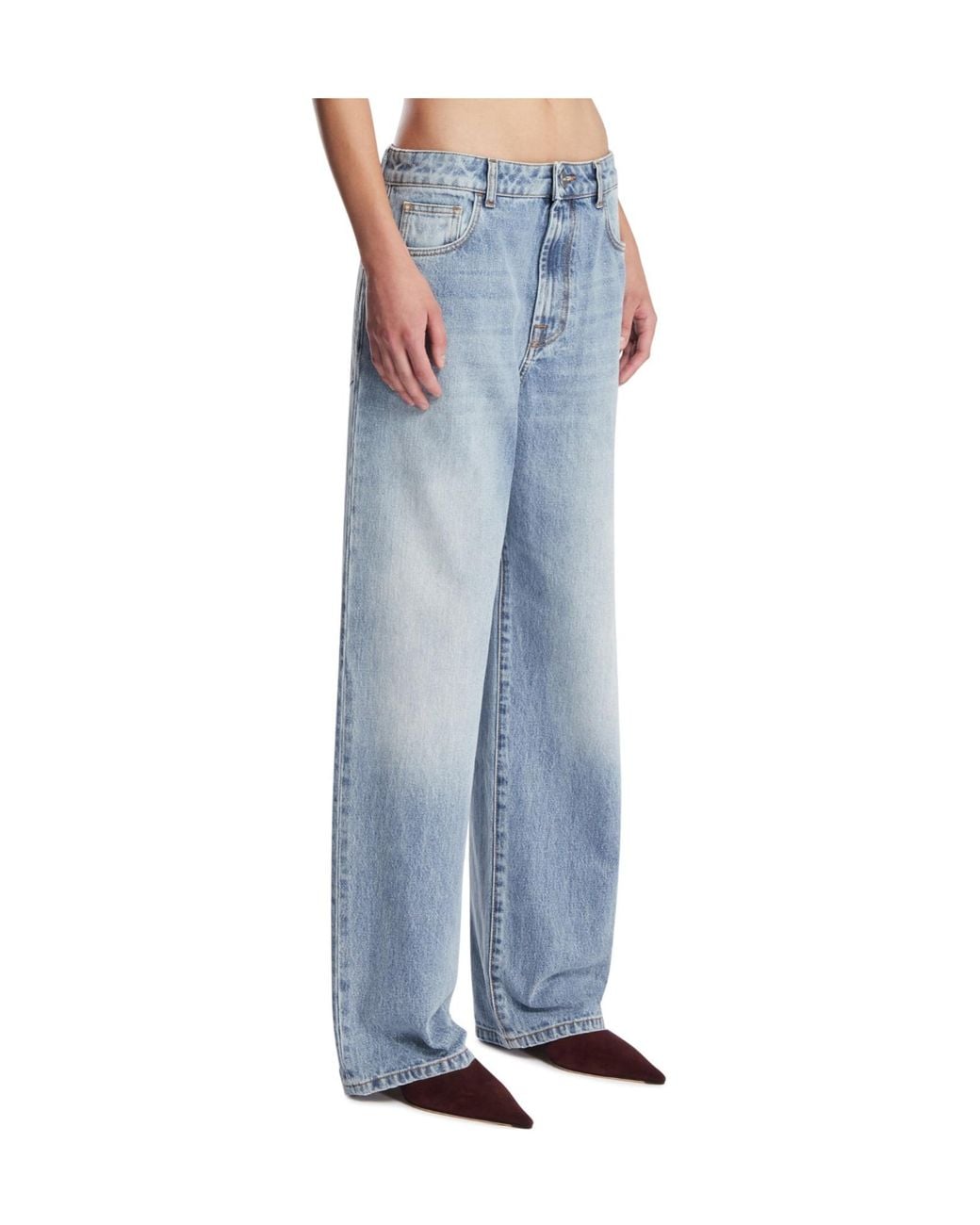 Rohe Blue Wide-Leg Relaxed Jeans