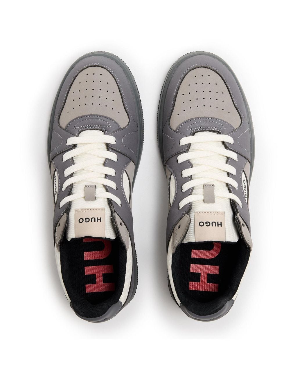 Boss Gray Simple Low-Top Casual Shoes for men