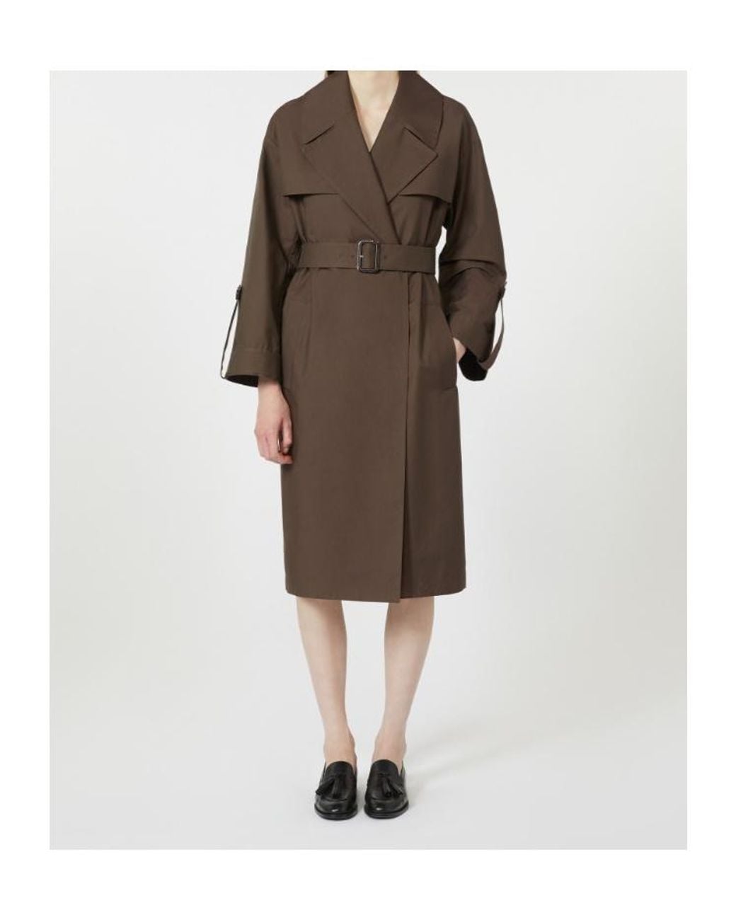 Max Mara Brown Belted Cotton Jacket
