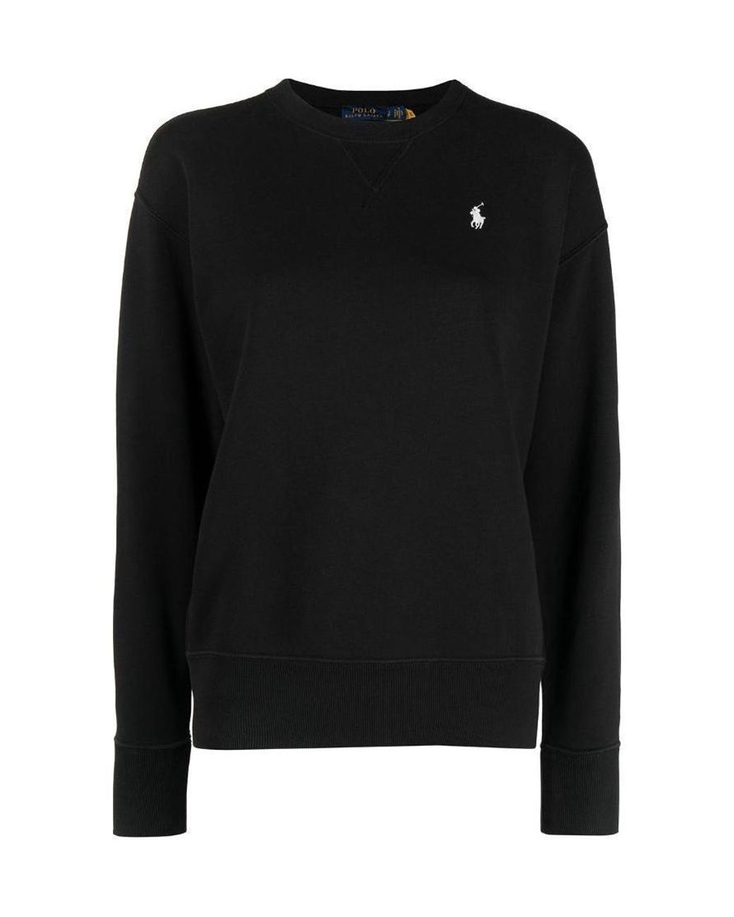 Polo Ralph Lauren Black Pony Embroidered Crewneck Sweatshirt
