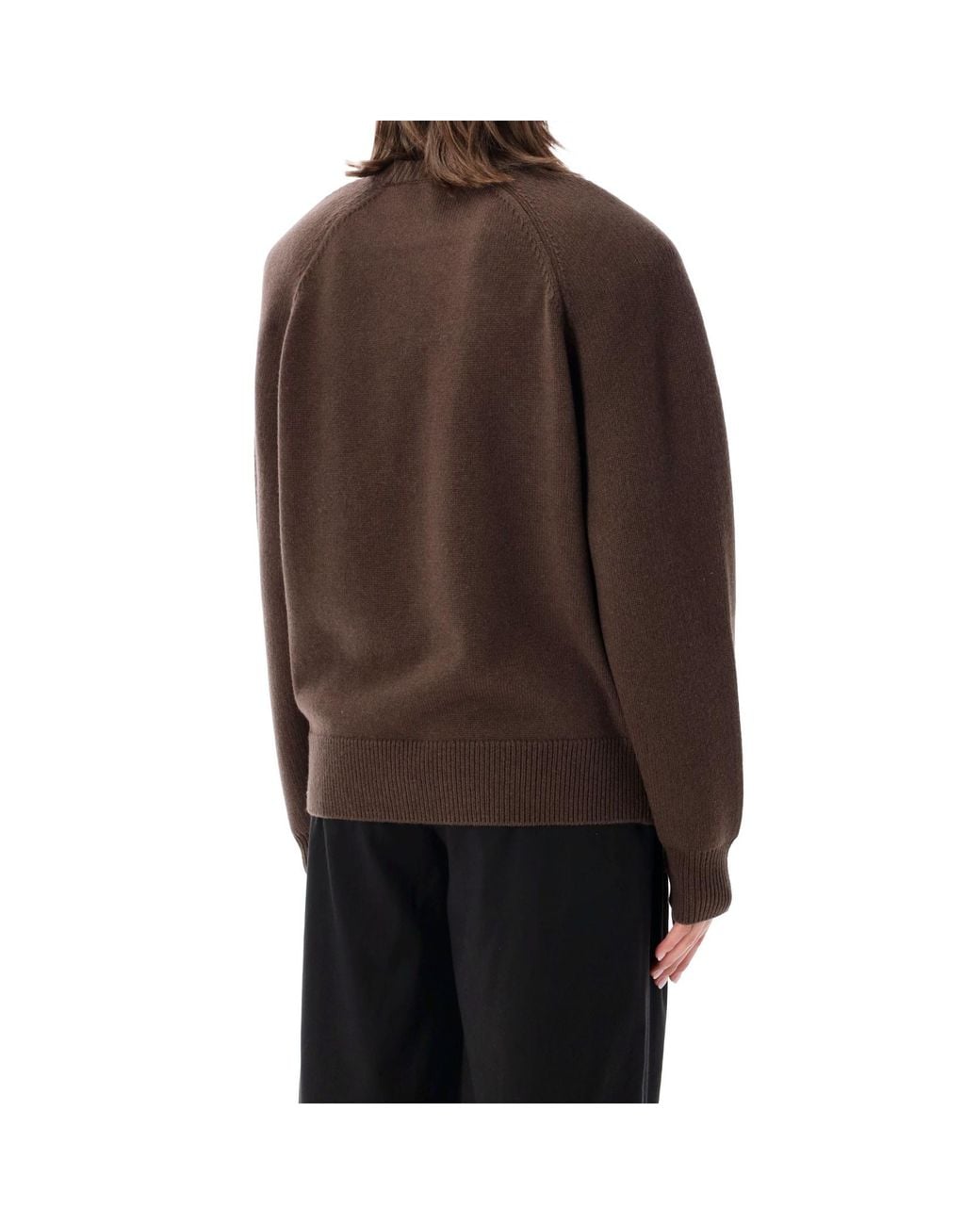 Frankie Shop Brown Lina Padded Knitted Sweater