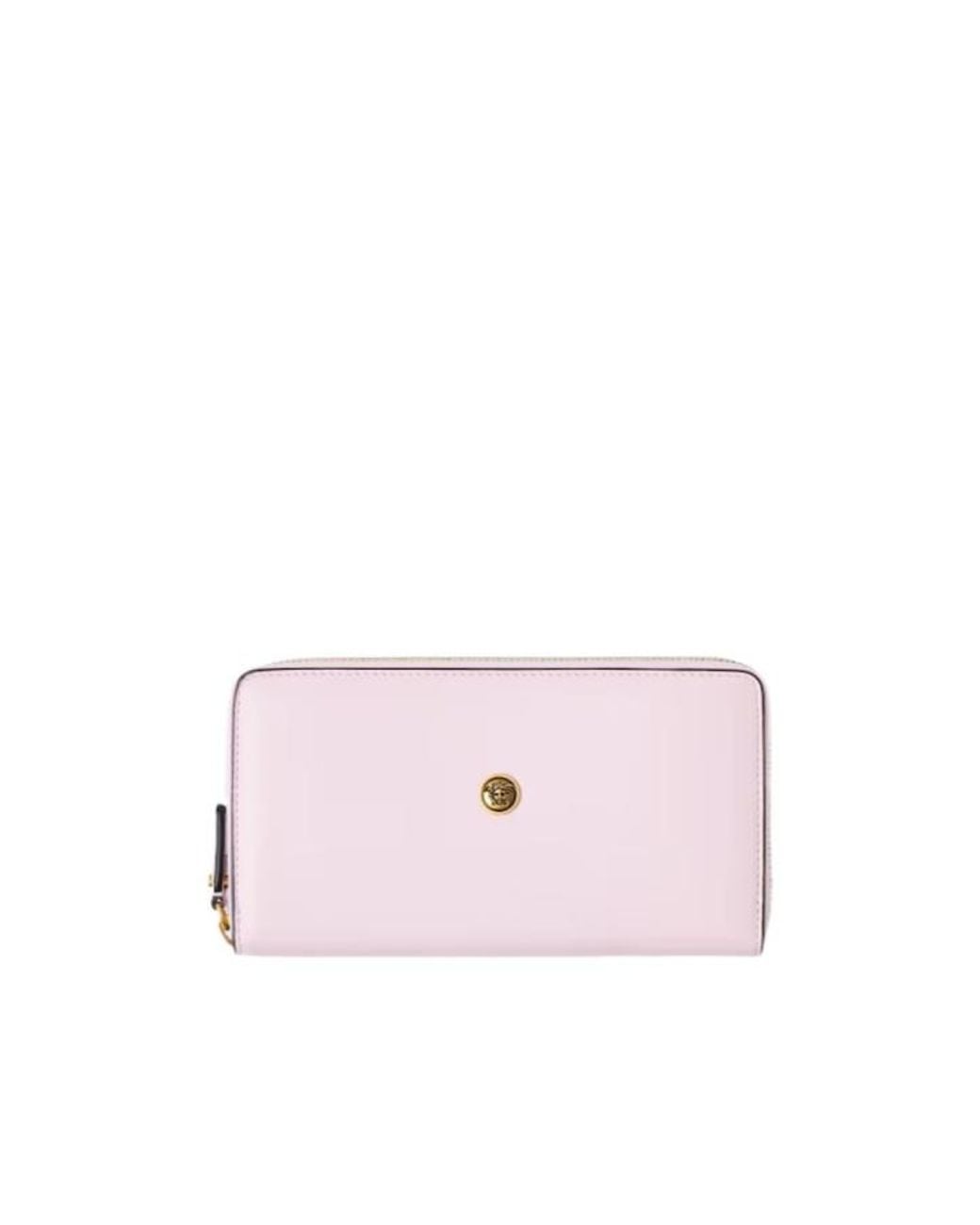 Versace Pink Emblème Zipped Wallet