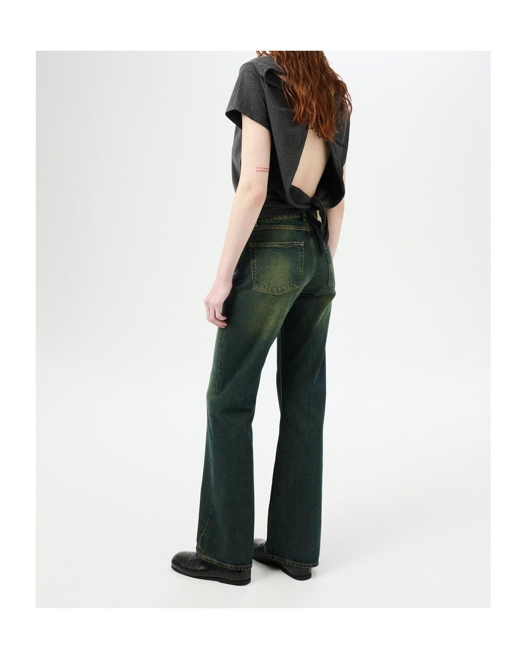 Our Legacy Green Bootcut Jeans
