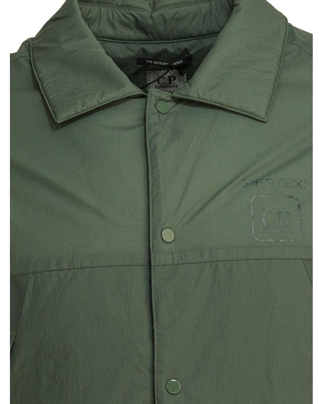 C P Company Green Metropolis Pertex Overshirt Jacket for men