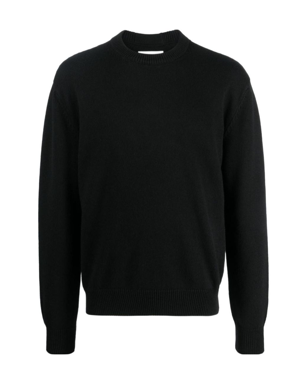 Jil Sander Black Crew-Neck Knitted Jumper for men