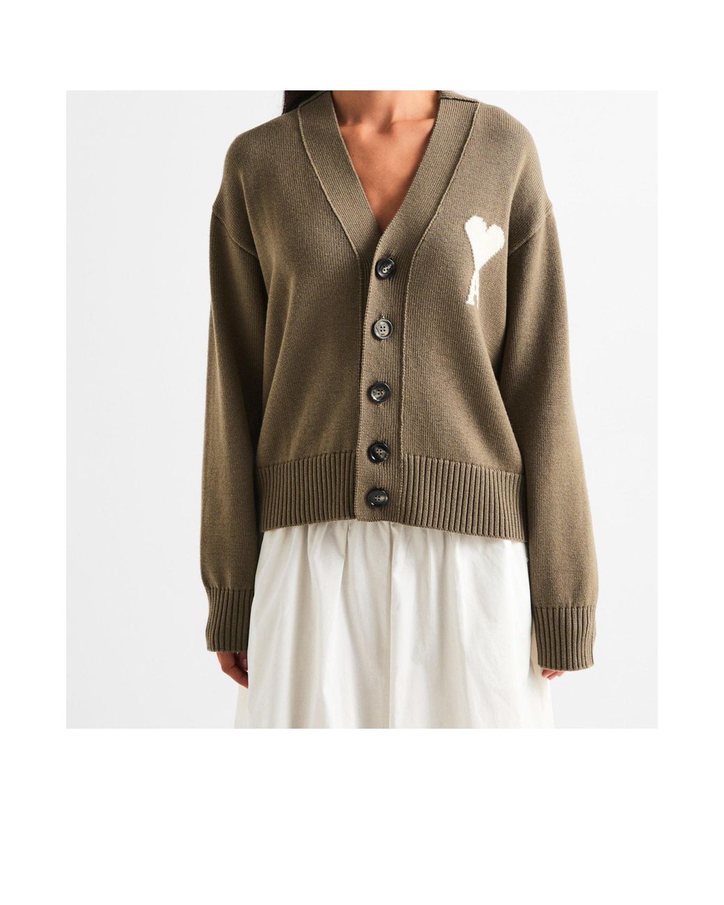 AMI Green Cardigan