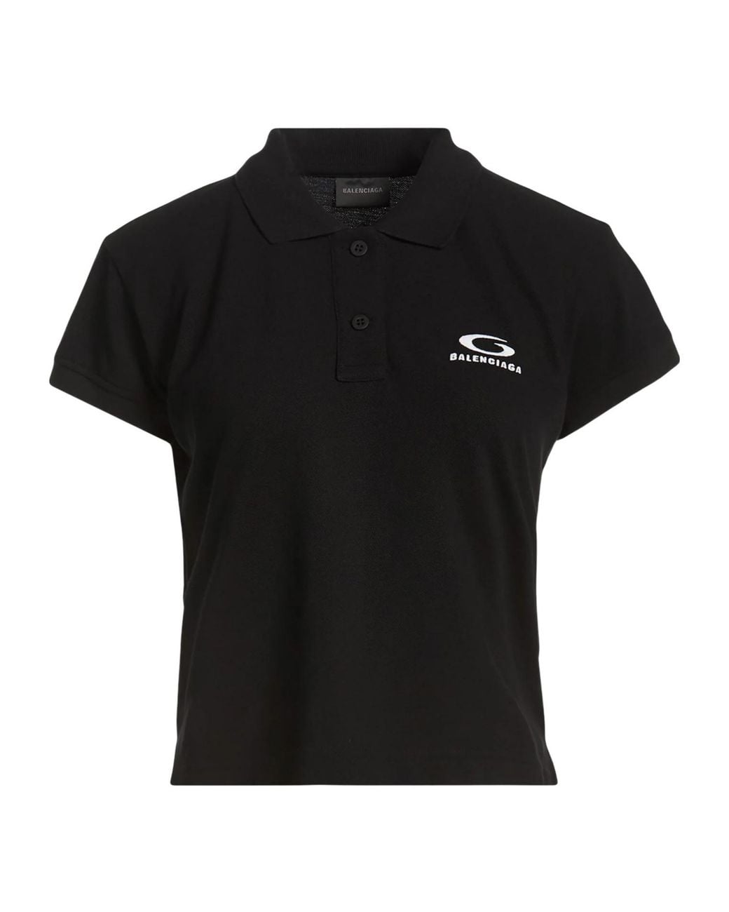 Balenciaga Black Polo Shirts