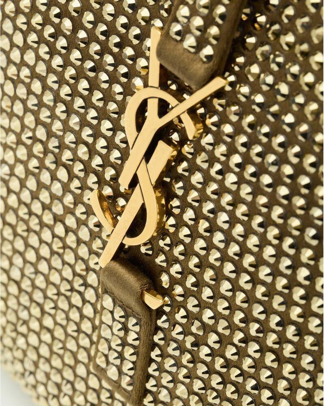 Saint Laurent Metallic Le 5 À 7 Embellished Shoulder Bag