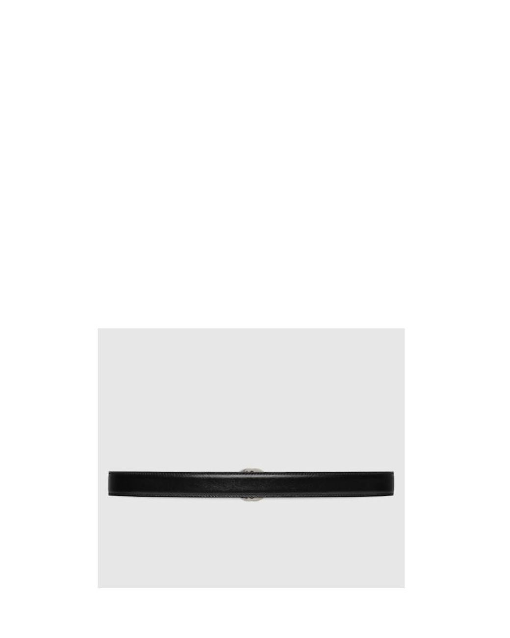 Gucci White Gg Interlocking Belt