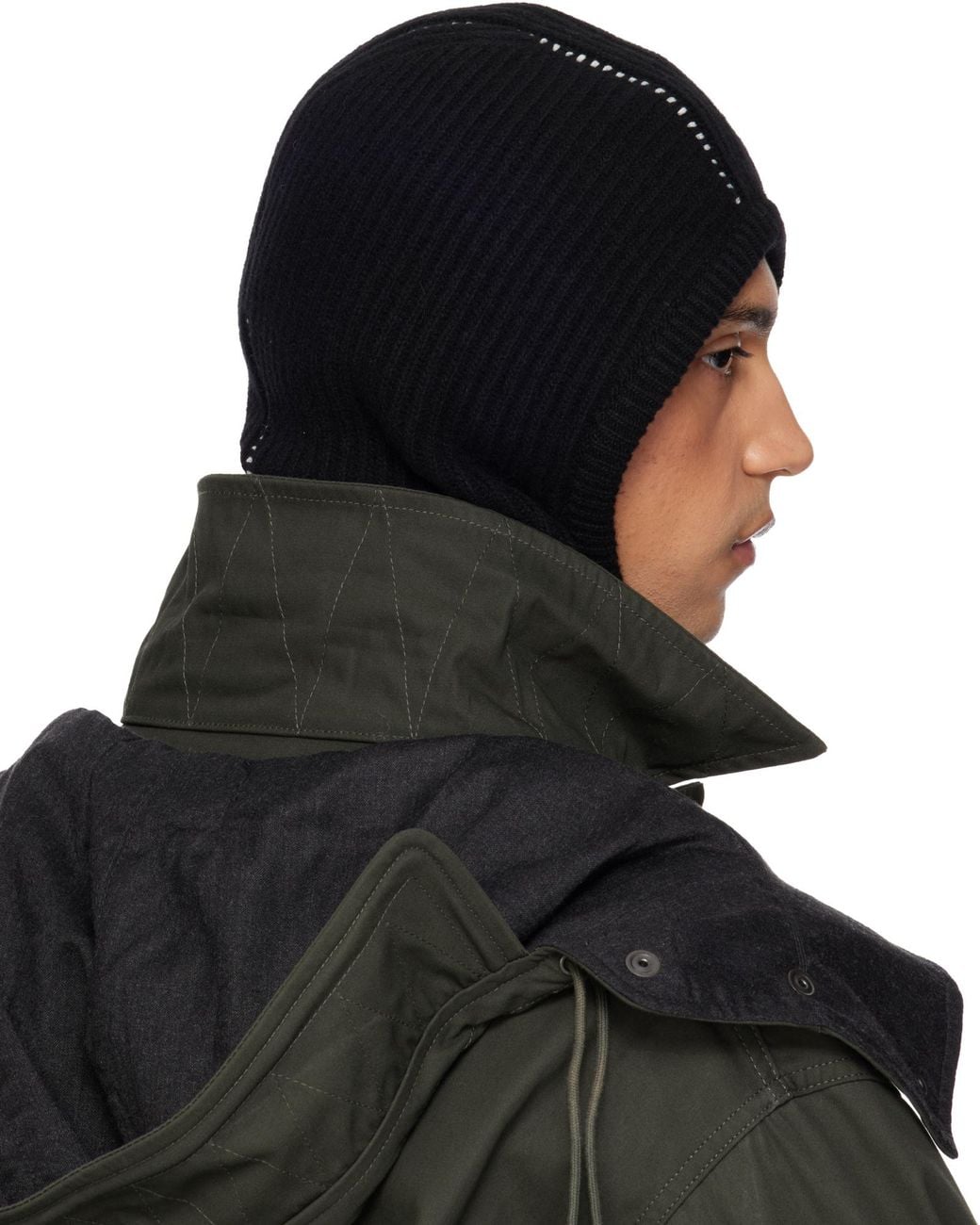 MM6 by Maison Margiela Black Knitted Balakraff for men