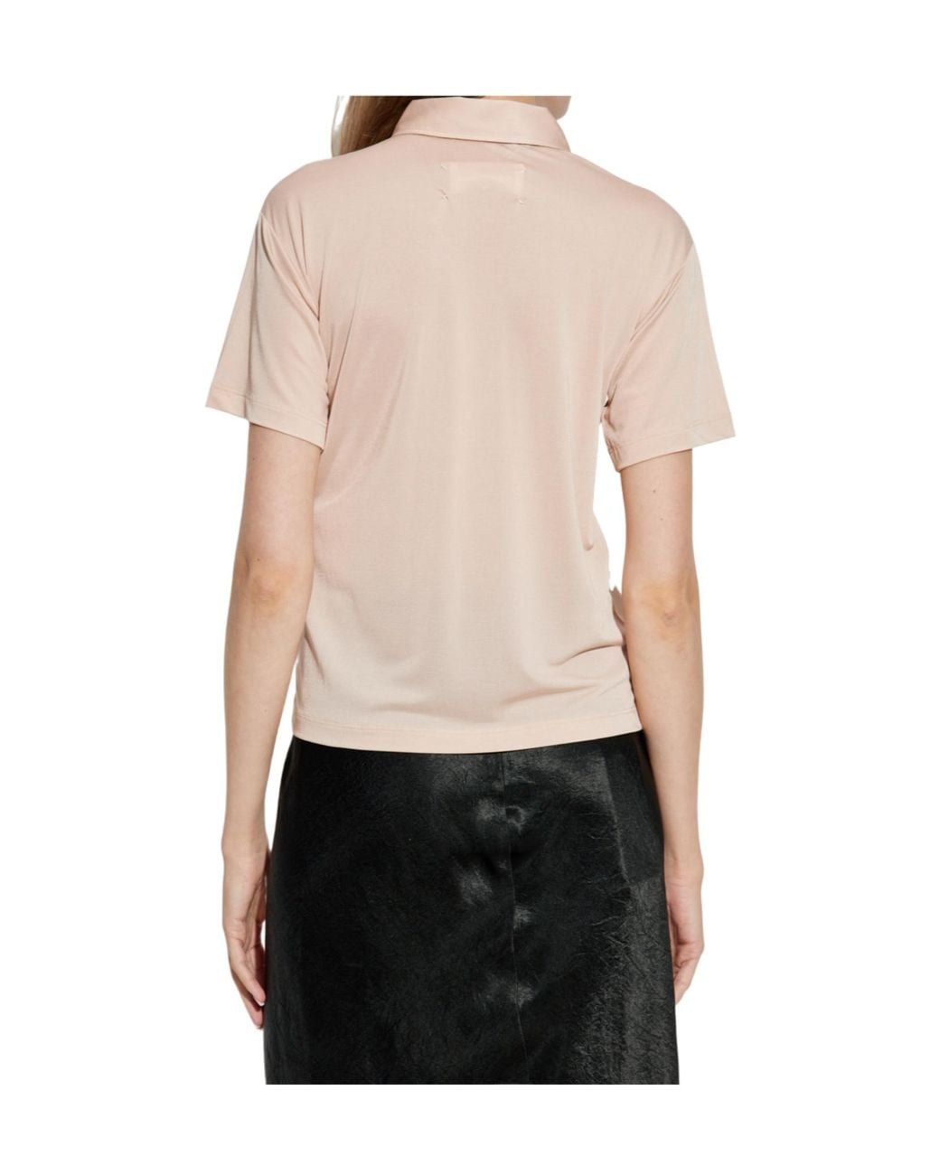 Maison Margiela White Short Sleeved Buttoned Polo Shirt