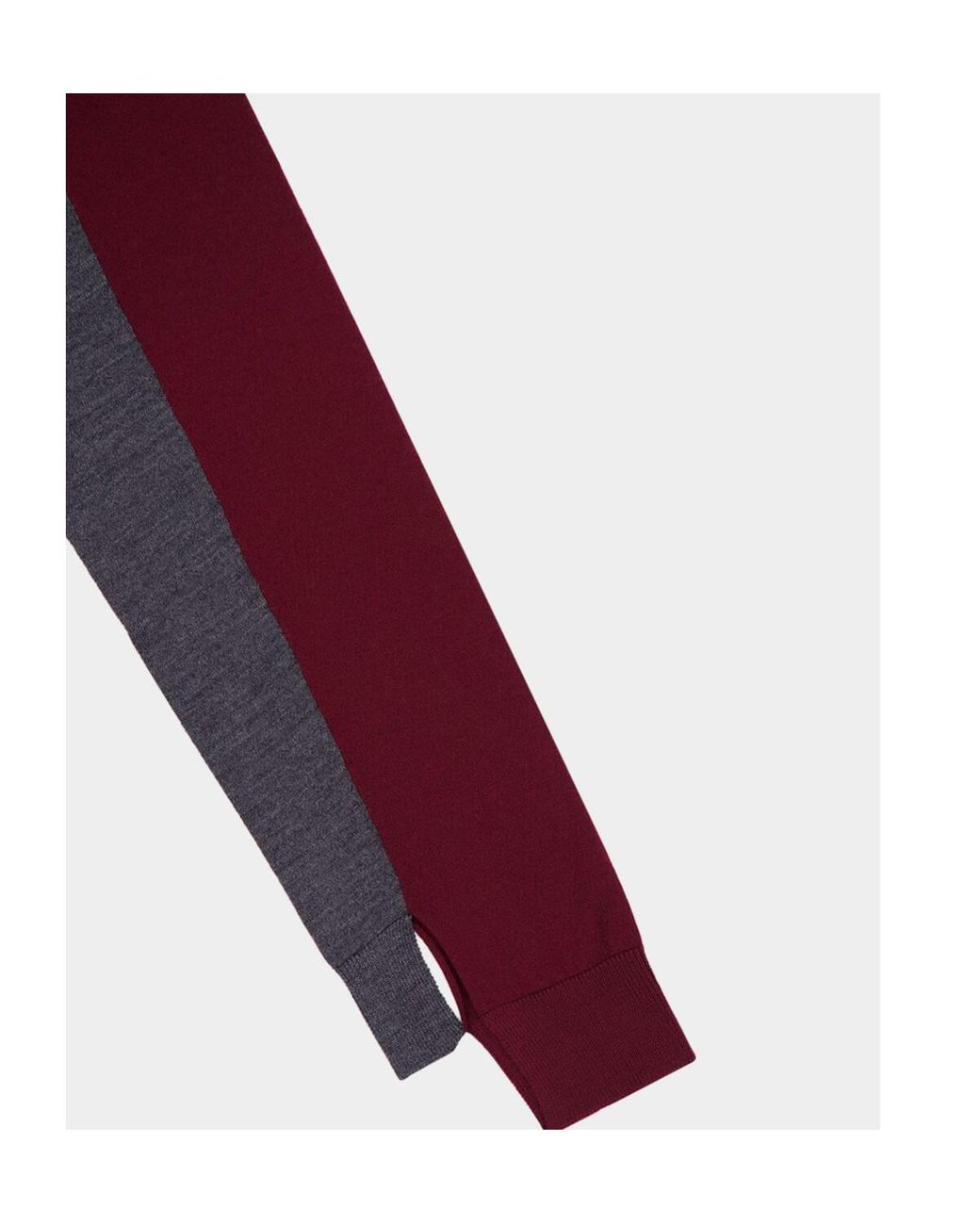 Stella McCartney Red Colour-Block Wool Cardigan