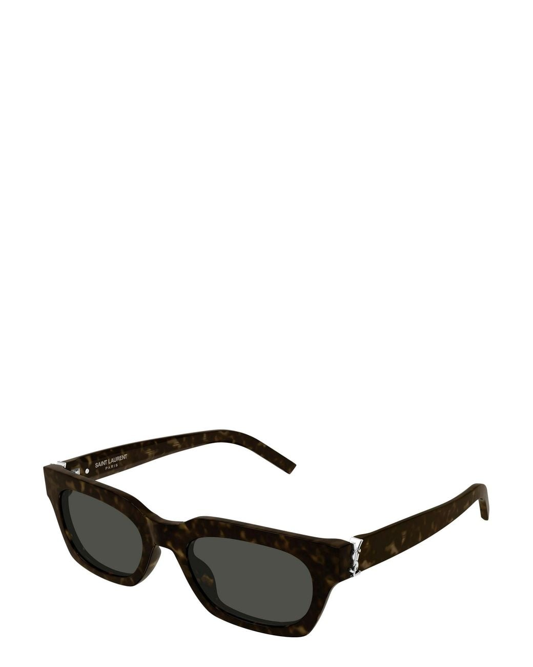 Saint Laurent Tortoiseshell-Effect Rectangle-Frame Sunglasses in Black ...